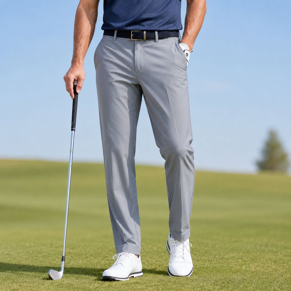 LIBIN Men’s Gray Lightweight Golf Pants 35W x 30L Stretch Performance Casual